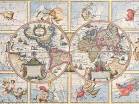 Карта известного мира и карта знаков Зодиака